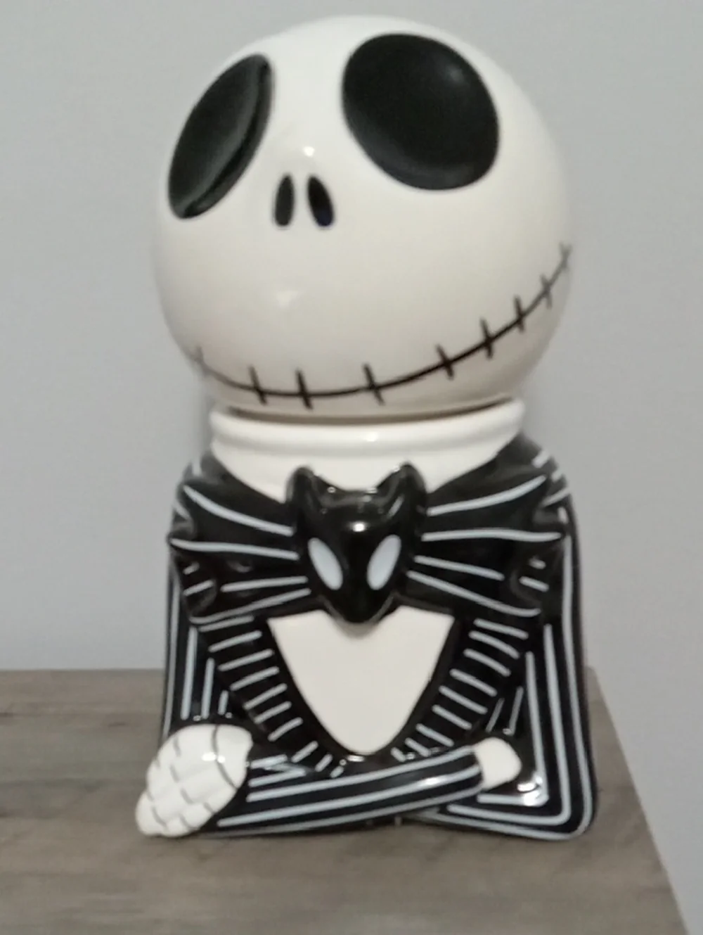 DISNEY Jack Skellington Ceramic Cookie Jar New